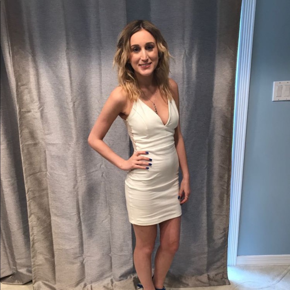White lace dress